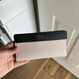 Kate Spade Black and Cream Clutch